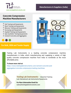 Concrete Compression Machine Manufacturers