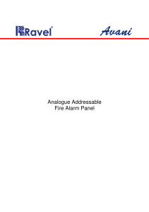 Analogue Addressable Fire Alarm Panel Manual