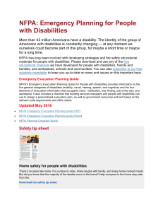 Info Paper EAP Disabilites