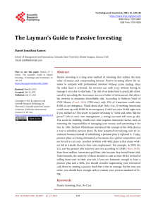 The Laymans Guide to Passive Investing