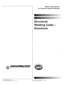 AWS D1.2 - 2014 Structural Welding Code - Aluminum