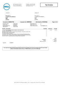 Tax Invoice - Dell Community