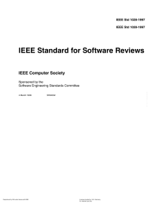 IEEE 1028-2002 - Software Reviews