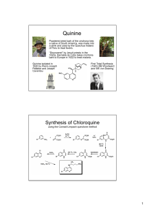 Synthesis of Chloroquine and Papaverine