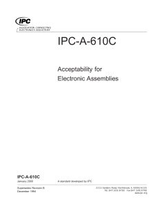 IPC-A-610C ACCEPTABILITY OF ELECTRONIC ASSEMBLIES