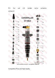 Fit for cat c13 intake valve actuator solenoid