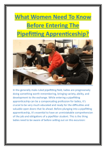 What Women Need To Know Before Entering The Pipefitting Apprenticeship