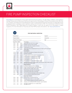 FirePumpInspectionChecklist