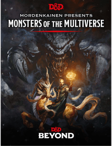 D&D 5E Mordekaine Monstros do multiverso (inglês)