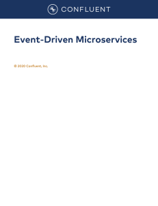 Event Driven Microservices