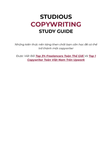 Studious Copywriting Study Guide