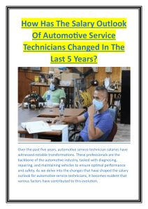 How Has The Salary Outlook Of Automotive Service Technicians Changed In The Last 5 Years