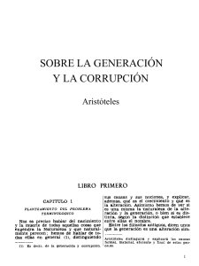 Acerca de la generacion y la corrupcion-Aristoteles