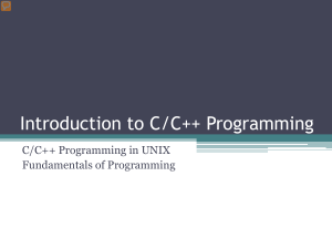 C in UNIX 01