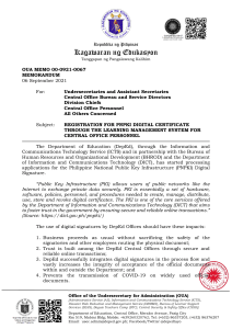OUA-Memo 0921067 Registration for PNPKI Digital Certificate Through the LMS for CO Personnel 20210906