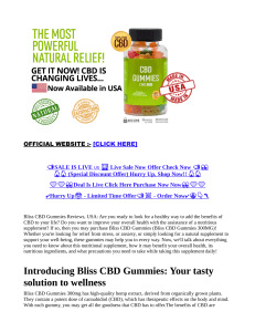 Bliss CBD Gummies Reviews SCAM EXPOSED By People