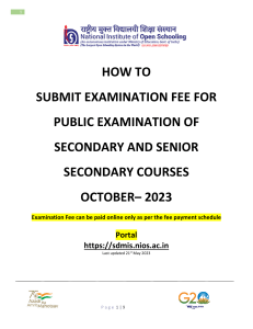 ExamFee PaymentSystem Guidelines Oct2023