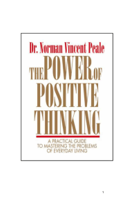 The Power of Positive Thinking by Norman V. Peale