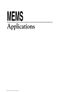 The MEMS Handbook MEMS Applications (2nd Ed) - M. Gad el Hak