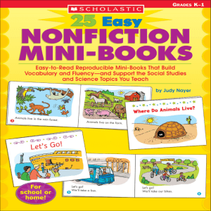 25 Easy Bilingual Nonfiction Mini-Books  Easy-to-Read Reproducible Mini-Books in English and Spanish That Build Vocabulary and Fluency-and Support the So