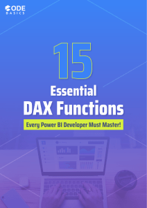 15 Essential DAX Functions 