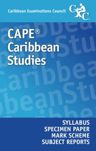 Caribbean Studies syllabus