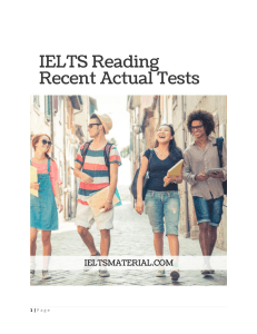 [Ebook] IELTS Reading Recent Tests with Answer Key