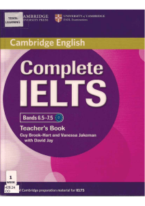 Complete IELTS Band 6.5-7.5 TeacherBook