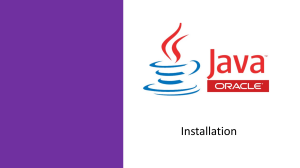 Java installation