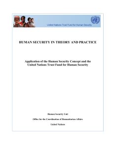 AFGANISTAN Human Security in Theory and Practice English