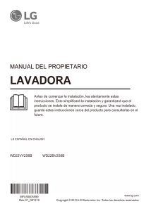 Manual Lavadora LG WD22VV2S6B