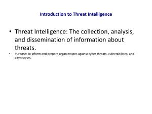 Full Threat Intelligence Presentation Revised