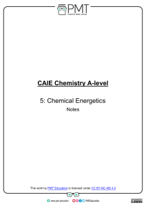 5. Chemical Energetics