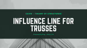 07 Influence Lines for Trusses
