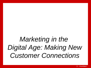 Digital Age and Marketing Environment