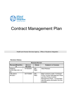 18 mrt 2024 - Contract Management Plan example