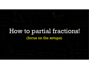 partial fraction 