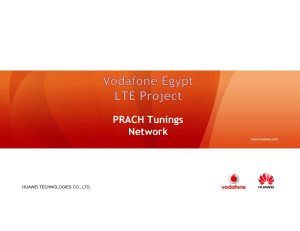 PRACH Tunings network