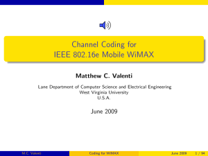 Convolution Codes ICC2009 Prof Matt Valenti WVU Audio Annotated