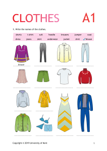 Clothes-A1-Students-worksheet