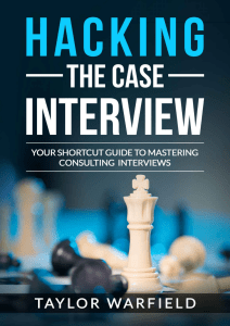 Hacking The Case Interview