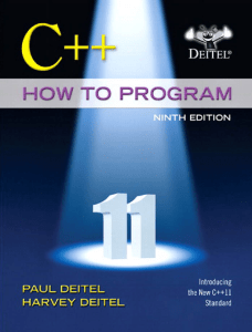 C++ How to Program by Paul Deitel- Harvey Deitel