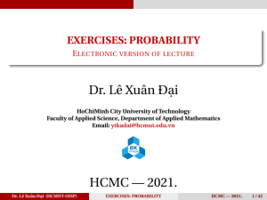 Exercises probability