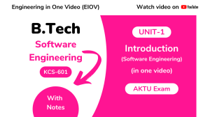 Unit 1 Software engineering