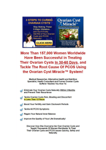 Ovarian Cyst Miracle Reviews - Is it worth the money?
