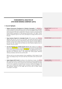 FUNDAMENTAL ANALYSIS OF COMPANY - ARM (2015)