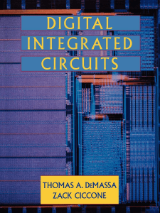 Digital Integrated Circuits 1st Edition by Thomas A DeMassa 2