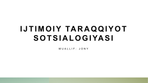 Ijtimoiy taraqqiyot sotsi