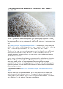 Europe Silica Sand for Glass Making Market Analysis by Size, Share, Demand & Growth by 2033
