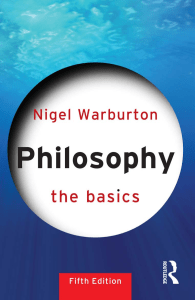 0415693160 philosophy-the-basics